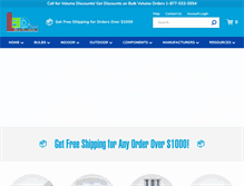 Tablet Screenshot of ledlightingwholesaleinc.com